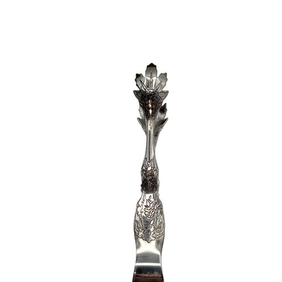 Silver Tone Reptilian Claw Serving Ice Tongs - Picture 5 of 6